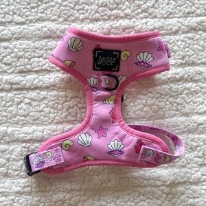 SASSY WOOF Pink Reef Adjustable Dog Harness - XS
